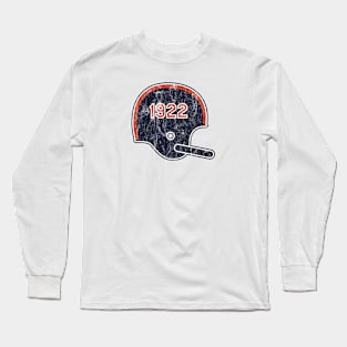 Chicago Bears Year Founded Vintage Helmet Long Sleeve T-Shirt